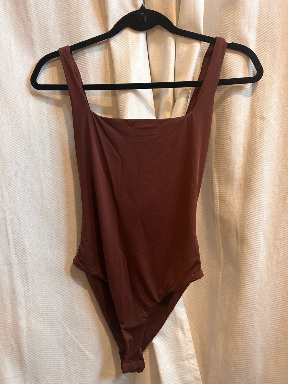 SHEIN Mauve Brown Square Neck Bodysuit | NWOT